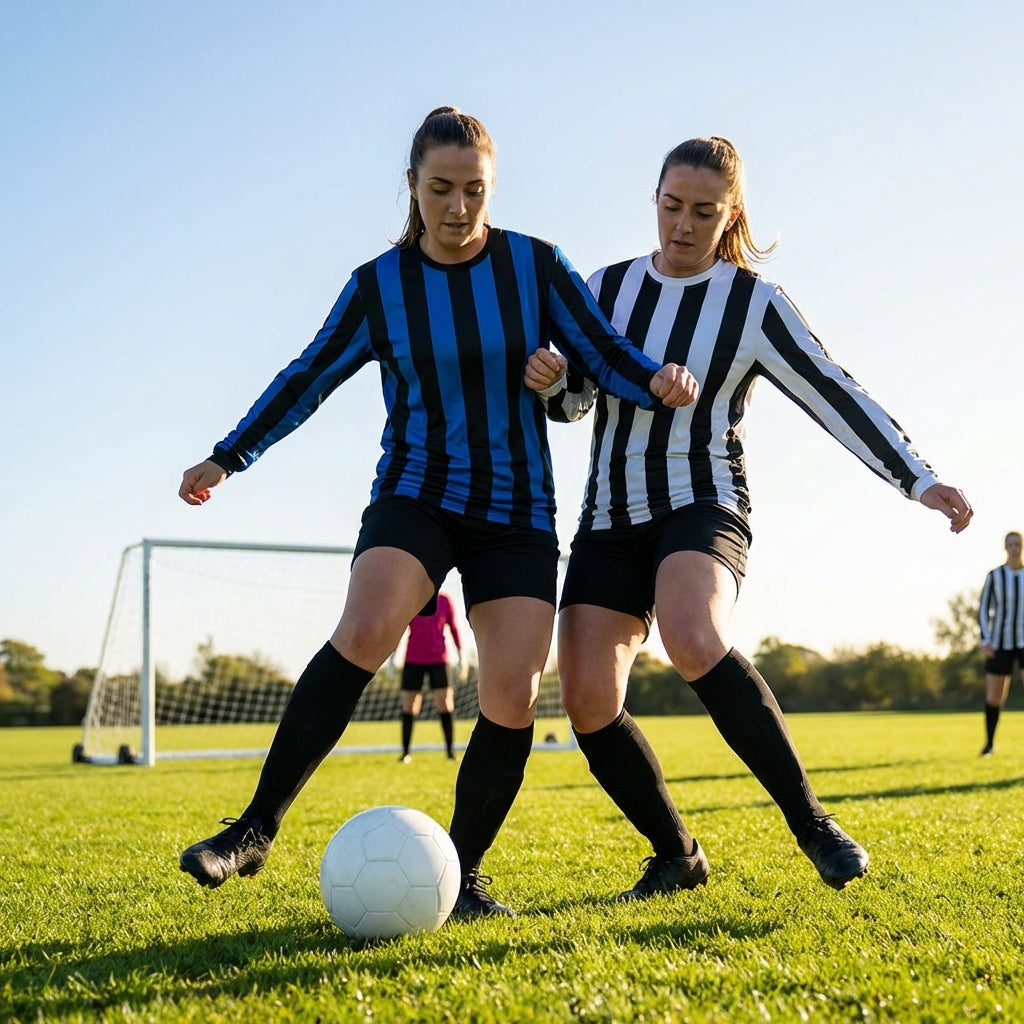 Women's Long Sleeve Football Shirt in various colours - product detail