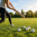 Rounders Match Balls – White/Red – Traditional Leather – Schools & Clubs image 1