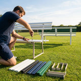 Replacement bench parts for tennis courts, available in various colours - product detail