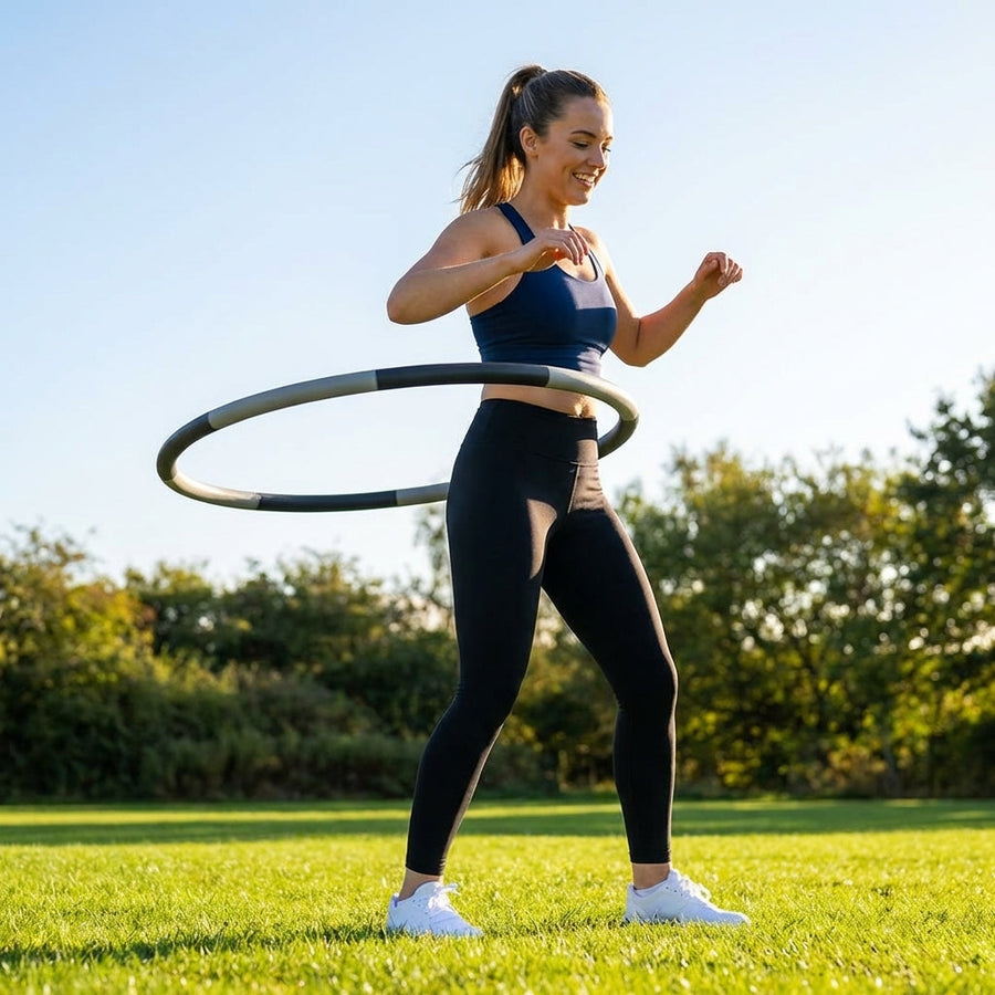 Weighted Hula Hoop – 1kg – Steel & Foam – Home Fitness