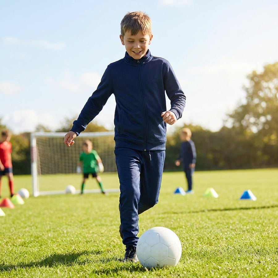 Kids' Full Zip Tracksuit – Ages 5-14 – Polyester – Sports & Casual Wear
