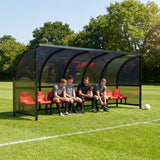 Mobile team shelter with aluminium frame for sports pitches - product detail