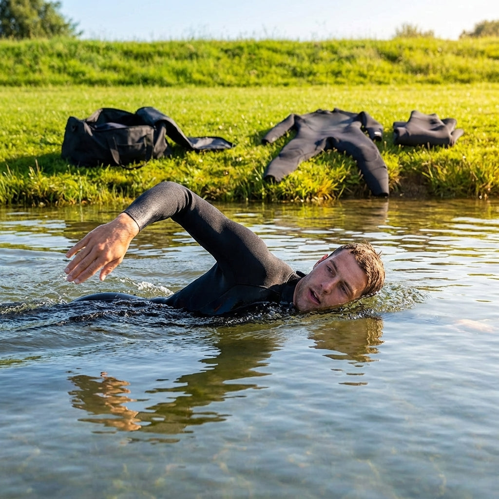 Neoprene men's wetsuit for water sports - product detail