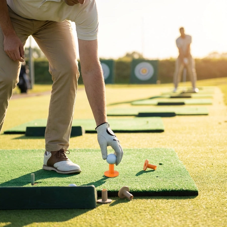 Rubber Driving Range Tees – 55mm – Durable Rubber – Garden & Range Use