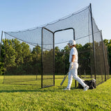 Durable steel batting cage door for cricket and baseball nets - product detail