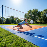 Custom volleyball court floor tiles in various colours with weatherproof and UV treated features - product detail