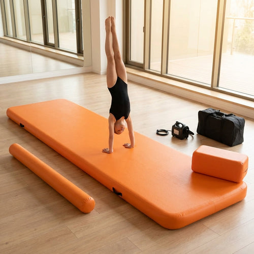 Inflatable Gymnastics Mat Set – 3m/4m – Double Walled PVC – Indoor/Outdoor Training