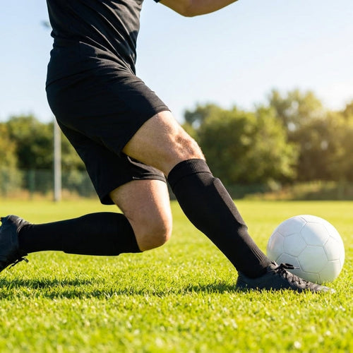 Shin Pads with Sleeves – Black – Polypropylene & EVA Foam – Football Training