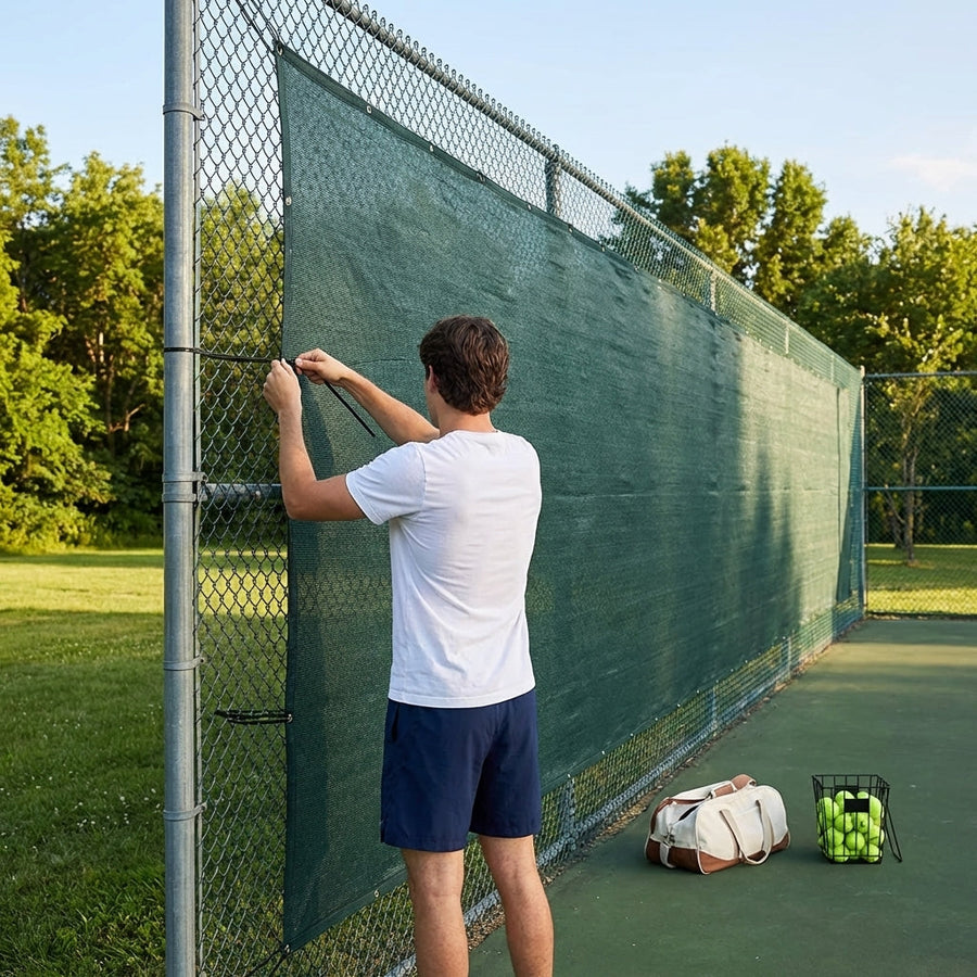 Tennis Court Privacy Screen Nets – 12m x 2m & 18m x 2m – HDPE – Outdoor Use