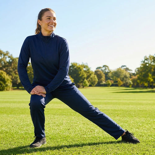 Women's Quarter Zip Tracksuit – 5 Sizes – Lightweight Polyester – Athletic Wear