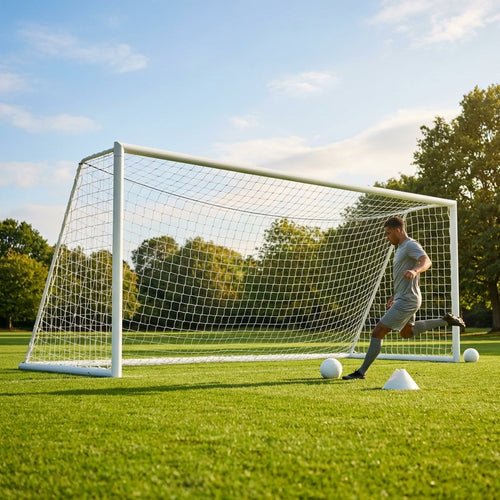 Aluminium Socketed Football Goal – Various Sizes – Reinforced Aluminium – Public Pitches