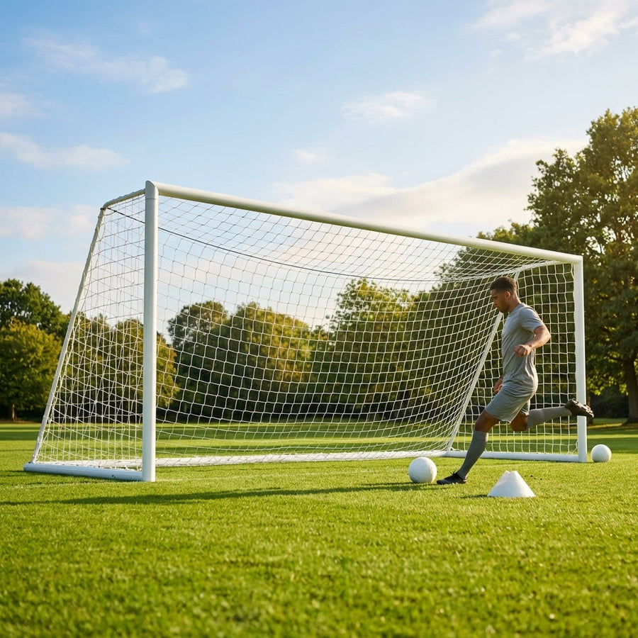 Aluminium Socketed Football Goal – Various Sizes – Reinforced Aluminium – Public Pitches