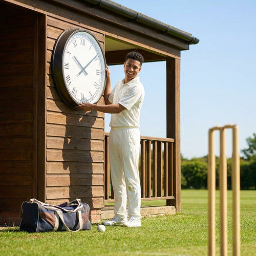 Outdoor Pavilion Clock – Custom Design – Durable Material – Cricket Grounds