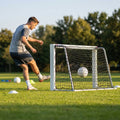 Mini target goal with reinforced aluminium frame for football training