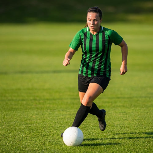 Women's Striped Football Shirts – XS-XL – Polyester – Sports & Leisure