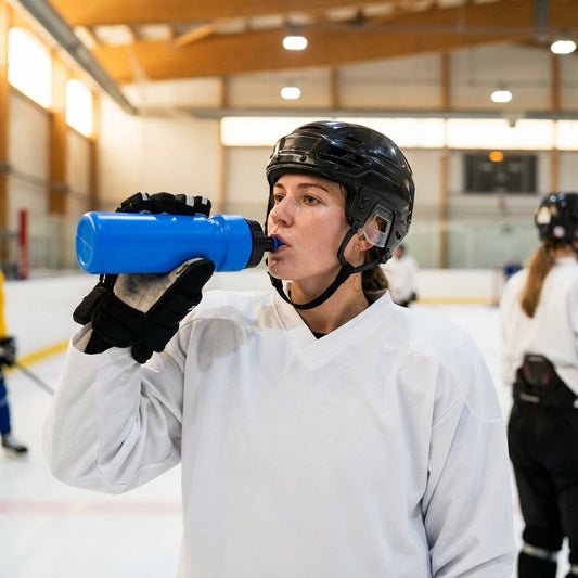 Ice Hockey Water Bottle 1L BPA-Free Plastic