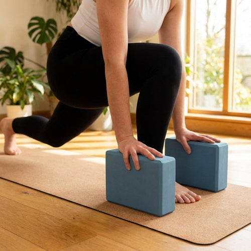 Yoga Block – Slate Blue, Charcoal, Beige – High-Density EVA Foam – Indoor & Outdoor Use