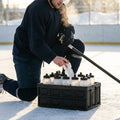 Set of 10 Ice Hockey Water Bottles with Foldable Carrier - product detail