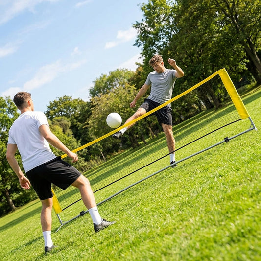 Portable Football Tennis Net with Steel Frame for Indoor and Outdoor Use - product detail