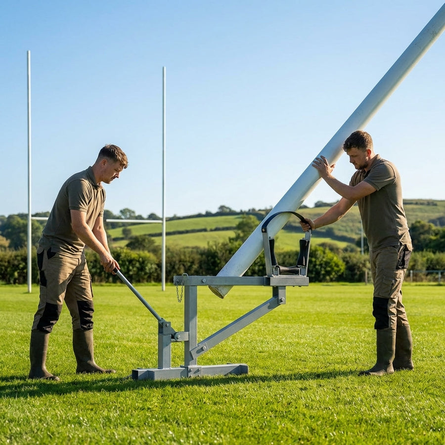 Hinged Rugby Post Assembly Tool – Zinc Plated Steel – Rugby Pitch