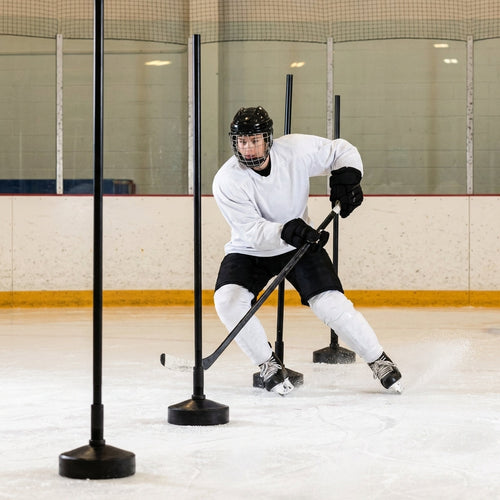 Ice Hockey Agility Pole Base – 2.3kg – Heavy Duty Rubber – Indoor/Outdoor Use
