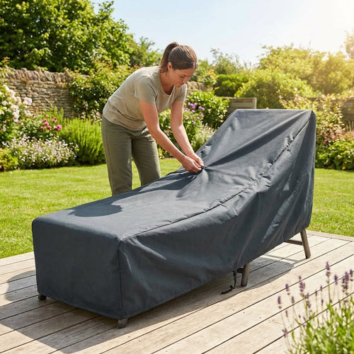 Waterproof Garden Furniture Cover – Black – PU Coated Oxford Fabric – Outdoor Furniture Protection