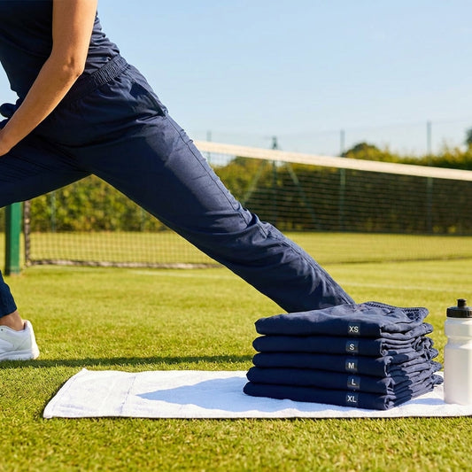 Women's tracksuit bottoms in 5 sizes made from lightweight polyester - product detail