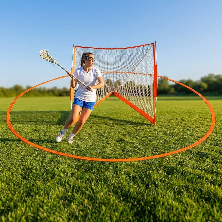 Portable Lacrosse Crease – Regulation Size – Lightweight PVC – Sports Fields