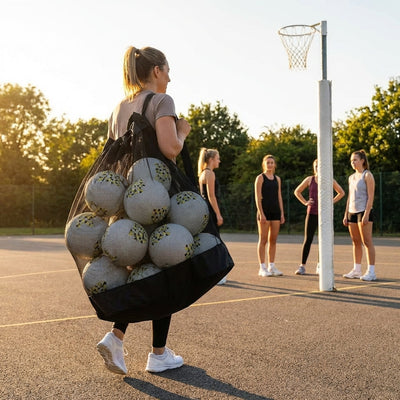 Netball Carry Bag – 12 Pack – Mesh – Indoor/Outdoor Use