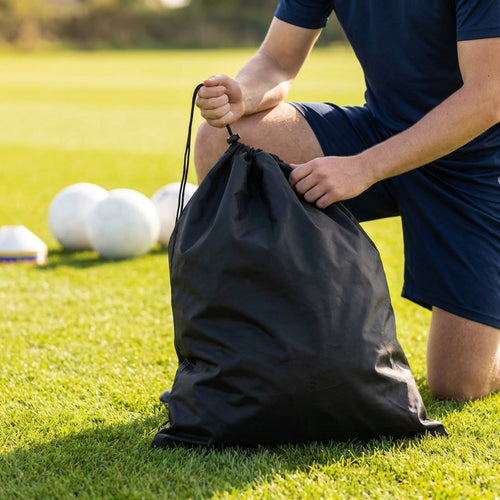 Football Kit Bag – Black – 1200D PVC – Sports Equipment Transport