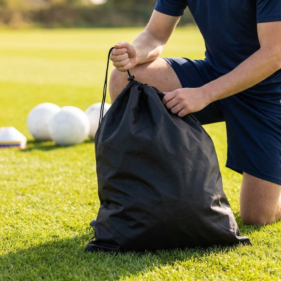 Football Kit Bag – Black – 1200D PVC – Sports Equipment Transport