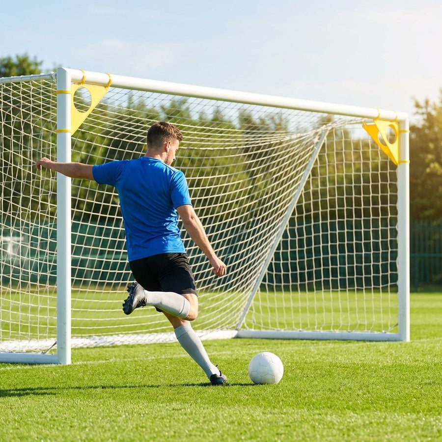 Football Goal Corner Target – White – Durable PVC – Training & Practice