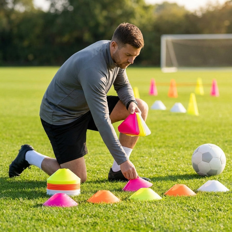 Mini Triangle Training Cones – Multi-Colour – Polyethylene – Sports Drills