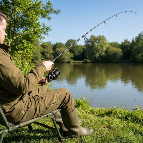 Carbon Carp Fishing Rod – 12ft – Armoured Carbon – Long-Range Fishing