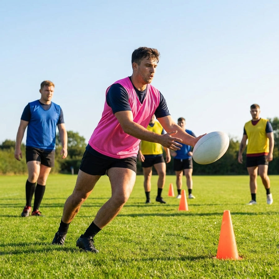 Rugby Training Bibs – Various Colours – Lightweight Mesh – Training Sessions