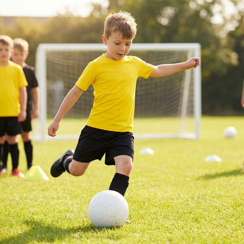 Kids' Base Layer Top – Ages 5-10 – Polyester & Elastane – Football & Sports