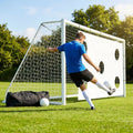 16ft x 7ft football goal with durable uPVC frame