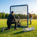 Baseball protective screen 7ft x 7ft with fibreglass and steel frame - product detail
