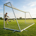 12ft x 6ft aluminium football goal for mini-soccer and training - product detail