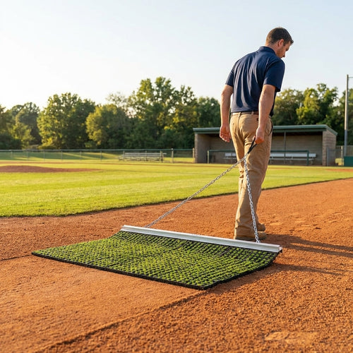Baseball Field Drag Mat – 6.5ft x 3.8ft – Combi PVC & Aluminium – Professional Infields