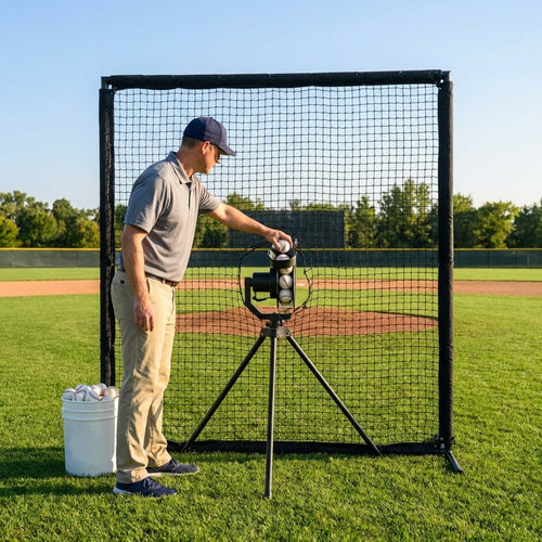 Baseball Replacement Net – 7ft x 7ft – Heavy Duty Knotted Twine – Indoor/Outdoor Use