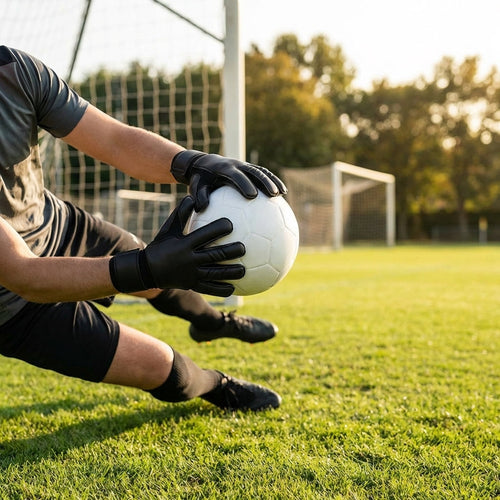 Goalkeeper Gloves – Sizes 4-11 – Latex Grip & Mesh – Football Use