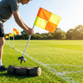 Rugby Corner Flags Set with PVC Poles and High Visibility Flags