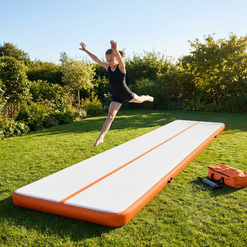 Inflatable Gymnastics Mats – Various Sizes – Double Lined PVC – Home & Gym Use