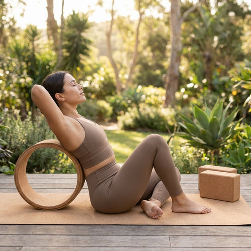 Cork Yoga Bundle – Eco-Friendly Cork – Yoga & Pilates Use