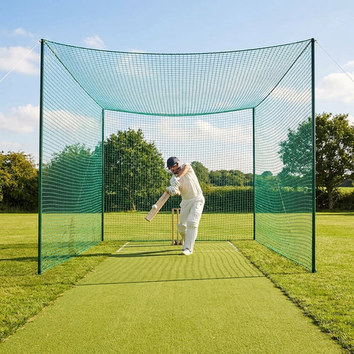 Replacement Cricket Cage Net – Black – 2mm HDPE – Home & Club Use