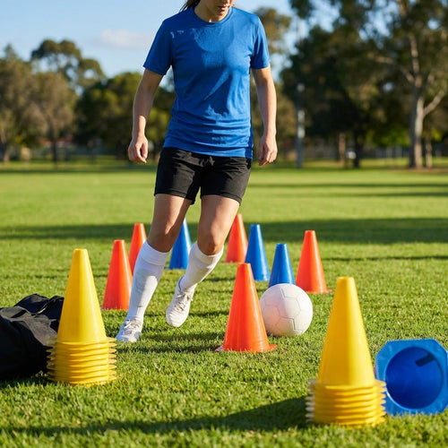 Training Cones – 13cm x 23cm – Durable Plastic – Sports & Agility