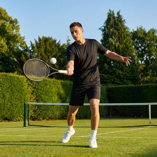 Men's Tennis Shirt – 6 Sizes – Lightweight Polyester – Indoor/Outdoor