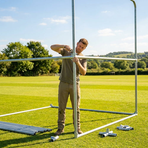 Cricket Cage Frame Kit – Steel – Galvanised – Outdoor Sports