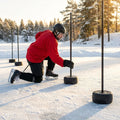 Ice hockey agility pole base made of heavy-duty rubber - product detail